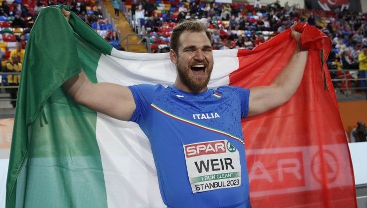 Europei indoor di atletica, Weir oro e record italiano nel getto del peso
