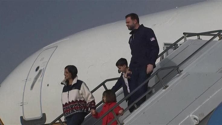 Milano Cortina: il vicepresidente americano Vance atterrato a Malpensa