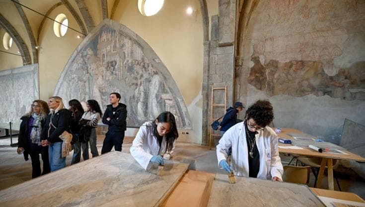 Chiesa dell’Incoronata laboratorio di restauro per le opere d’arte: visitabile tre giorni a settimana