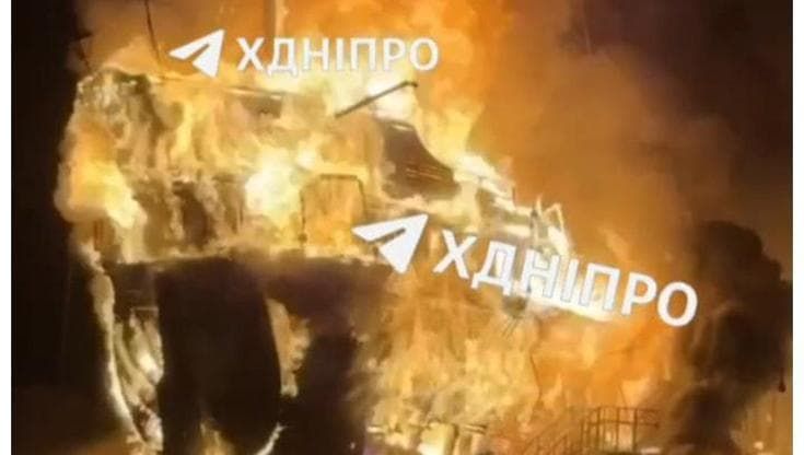 I droni russi terrorizzano Dnipro