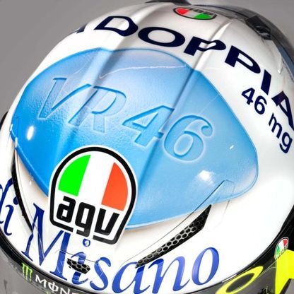 Il viagra per la "doppia di Misano", il casco di Valentino Rossi per il Gp di San Marino