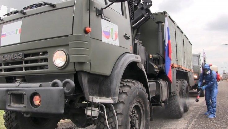 Missione russa a Bergamo, i dubbi del sindaco Gori: "Aveva diversi obiettivi, non solo aiutarci per il Covid"