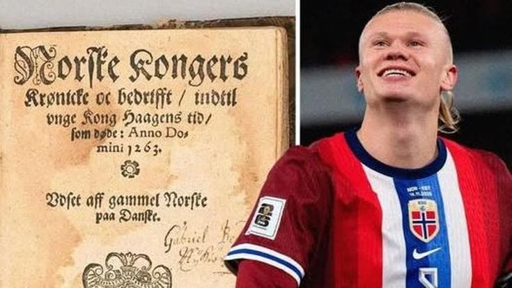 Haaland compra il libro più costoso della storia della Norvegia e lo dona al comune dove è cresciuto