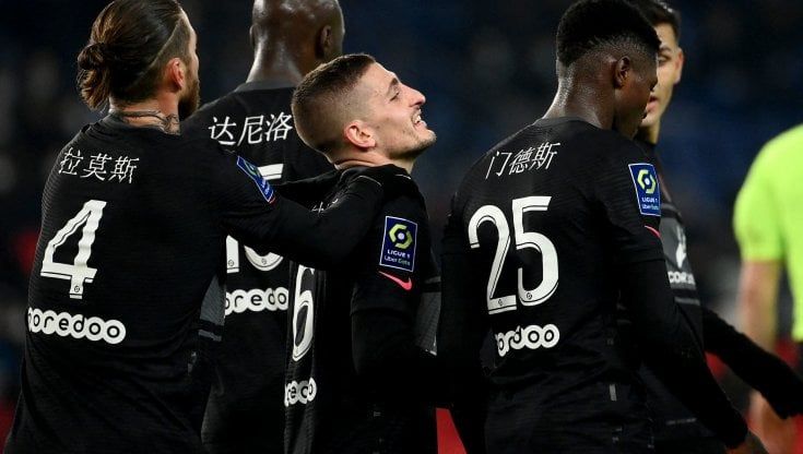 Ligue 1: poker del Psg, a segno Verratti e Ramos. Il Nizza si prende il secondo posto