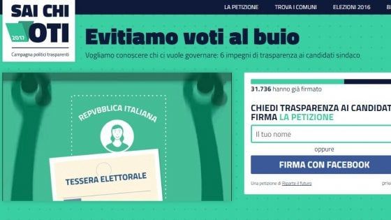  "Sai chi voti": da Cuneo a Palermo, ecco i sindaci più trasparenti