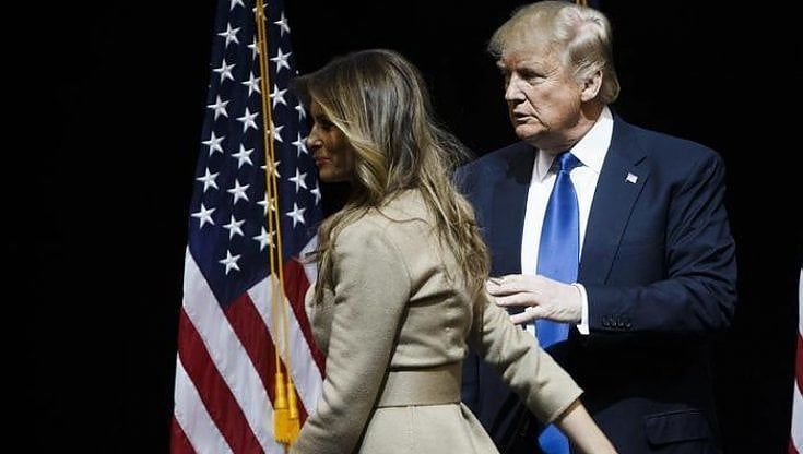 Trump alla battaglia senza Melania: le voci di crisi e il mistero sulla coppia