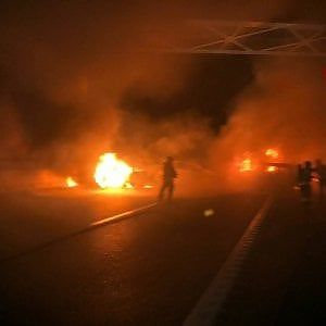 Foggia, nuovo incendio in azienda rifiuti: distrutto autocompattatore Tecneco