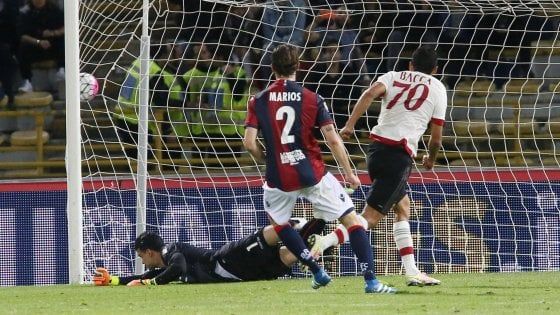 Bologna-Milan 0-1: decide un rigore di Bacca, i rossoneri rivedono l'Europa