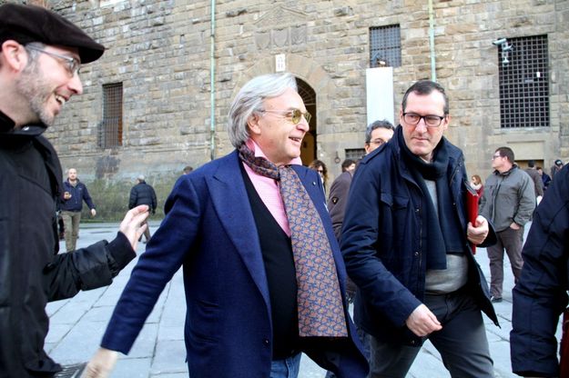 Della Valle in piazza della Signoria: "Elkann &egrave; un imbecille"