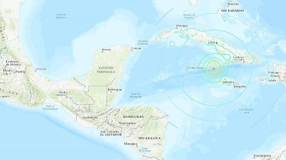 Terremoto di magnitudo 7.7 tra Cuba, Giamaica e le Isole Cayman. Poi una seconda scossa da 6.3