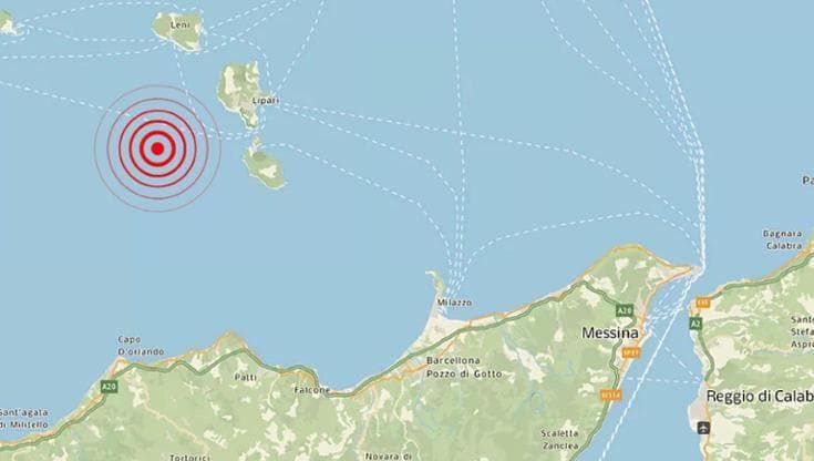 Continua lo sciame sismico nel Mediterraneo, tre scosse in poche ore tra Eolie e Stretto