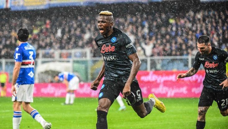 Sampdoria-Napoli 0-2: Osimhen riaccende subito la capolista. Azzurri campioni d'inverno