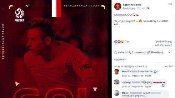 Polonia, bufera sulla Federcalcio: definito "pogrom" il 4-0 a Israele