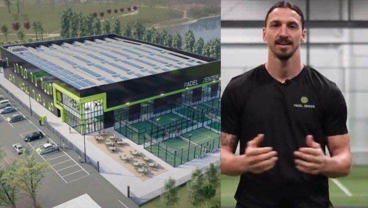 Padel mania, Ibrahimovic apre nel 2023 a Segrate il suo maxi "Zenter": 7 campi al coperto e 4 all'aperto