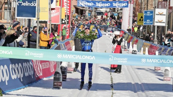 Il russo Ermil Vokuev vince la Marcialonga: sempre in testa per 70 km, non era mai successo