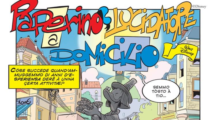 I fumetti di Topolino in genovese, Paperino diventa “Poulin”