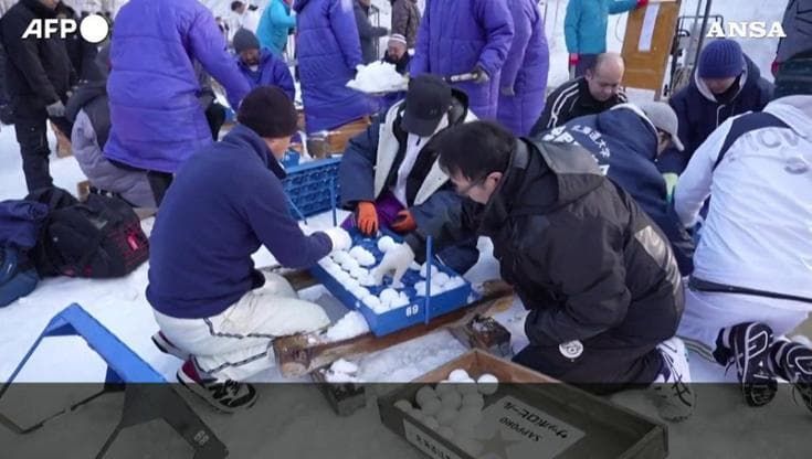 Yukigassen, la battaglia giapponese a colpi di palle di neve sogna le Olimpiadi