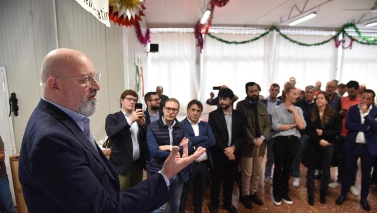 Bonaccini a Genova: "Bisogna essere uniti in Italia come lo siete stati qui in città"