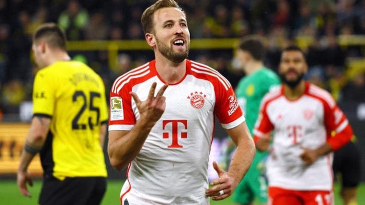 Tripletta di Kane, il Bayern Monaco travolge il Borussia Dortmund 4-0