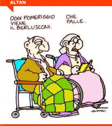 Altan: Berlusconi e gli anziani della casa di riposo