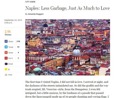 New York Magazine: "Napoli irresistibile"