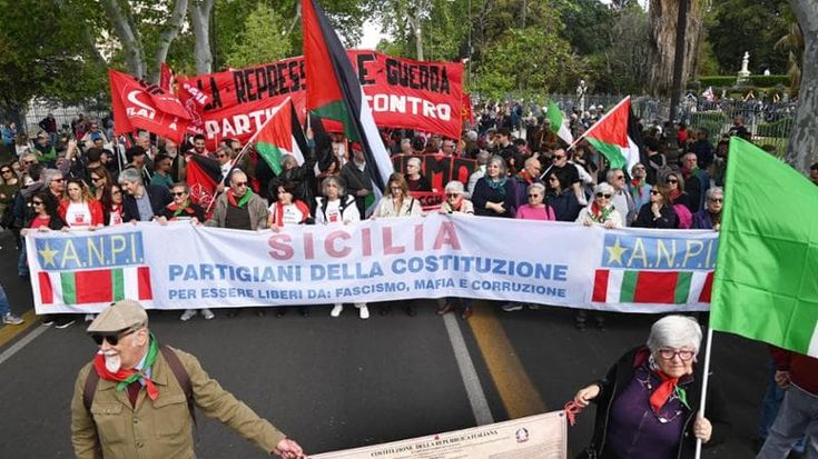 Il popolo del 25 aprile non festeggia con Lagalla: “Ha incontrato Israele”