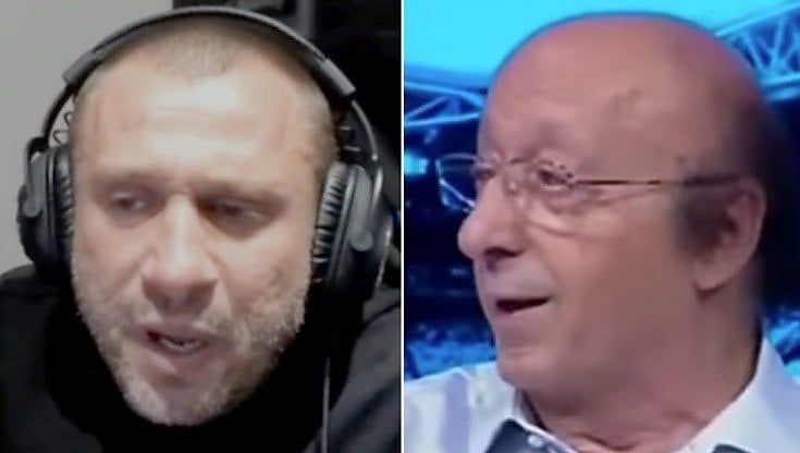 Cassano litiga con Moggi: "Ho rifiutato la Juventus due volte per te, ti avrei attaccato al muro". La replica: "Non ci riusciresti"