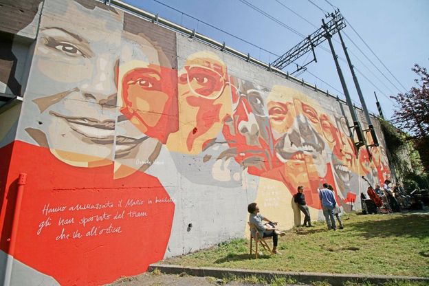 Milano, i fantastici 7 sui muri dell'Ortica: da Gaber a Vanoni, street art per la musica popolare 