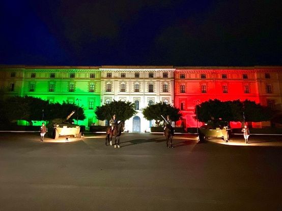 Palermo, i Lancieri d'Aosta impegnati nelle misure anti Covid