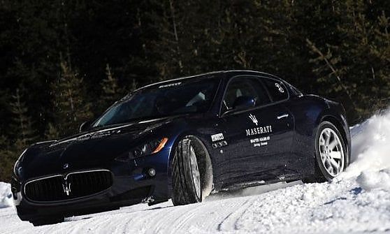 Maserati, che show sulla neve