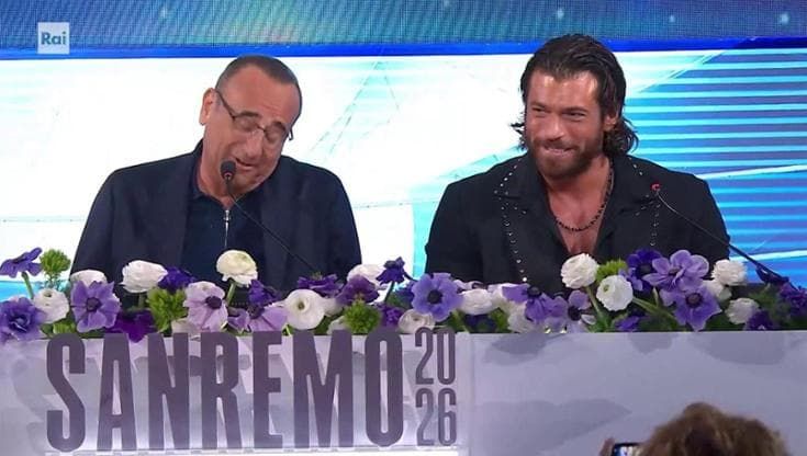 Sanremo, "Non sono impegnato, hai suggerimenti?": la battuta del single Can Yaman. E quella di Conti