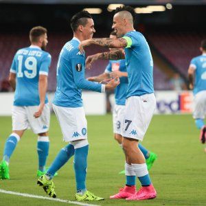 Napoli-Bruges 5-0: prima gioia per Sarri, Mertens e Callejon protagonisti