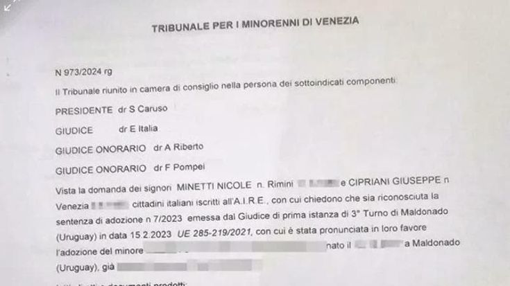 Caso Minetti, media Uruguay: adozione fu irregolare. Pg: verifiche su presa di distanza dal passato