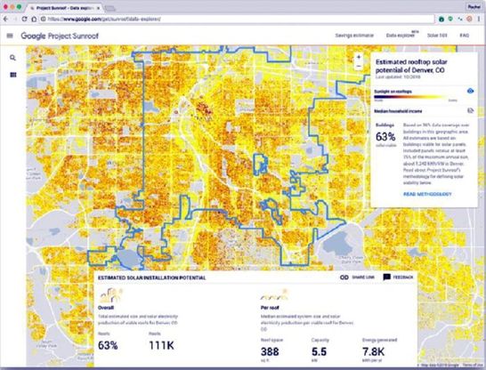 Sunroof cresce: così Google calcola quanto conviene l'energia solare