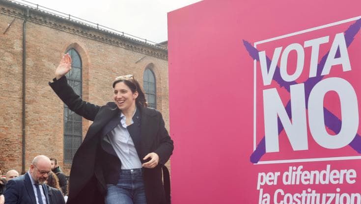 Schlein a Bologna nella piazza del No: “Gli italiani non vogliono pagare le guerre di Usa e Israele”