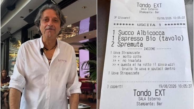 Riccione, reintegrato il cameriere dello scontrino delle uova con sputo: “Accolto a braccia aperte”
