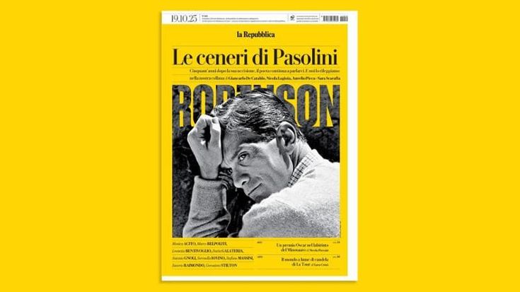 Cinquant’anni fa moriva PPP, l’omaggio su Robinson