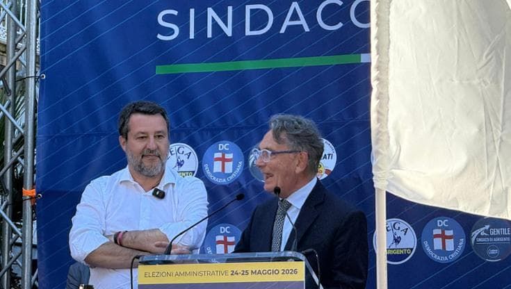 Comunali, Salvini promette l’aeroporto ad Agrigento e scatena la lite nel centrodestra