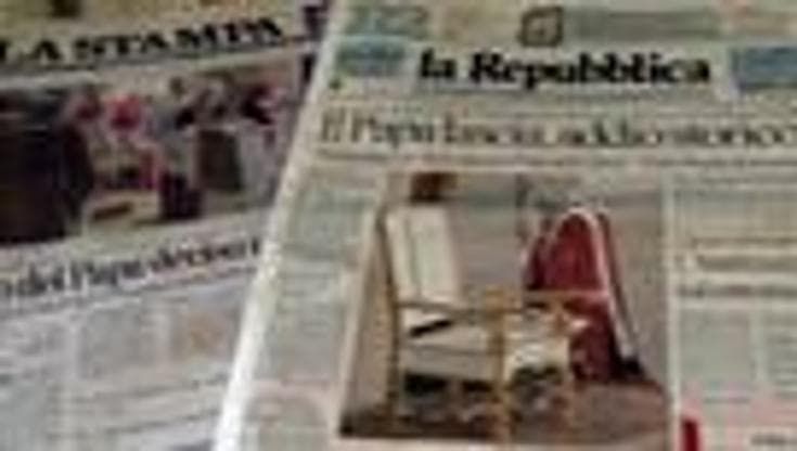 Papa, le prime pagine dei giornali: shock e coraggio