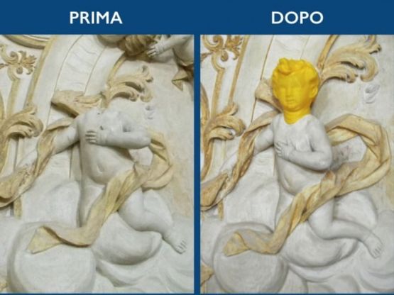 Foto di un restauro in 3d