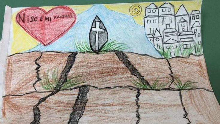 Per chi suona la campanella, disegni e speranze dopo la frana