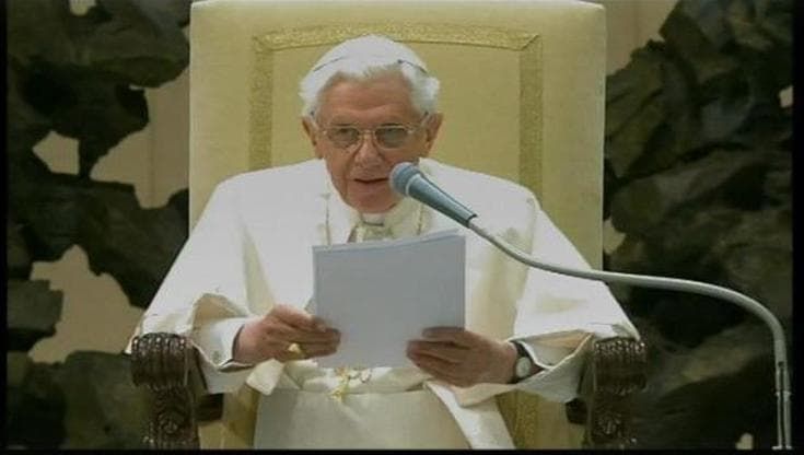 Il Papa: "Ho rinunciato in piena libertà"