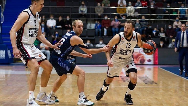 Eurolega, Milano cede allo Zenit solo nel finale e viene raggiunta in vetta dai russi