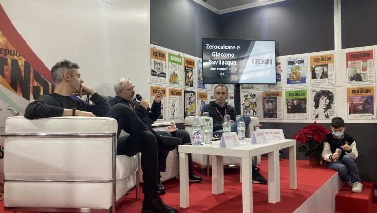 A Più libri più liberi, Zerocalcare e Giacomo Keison Bevilacqua, due fumettisti a confronto in Arena Robinson