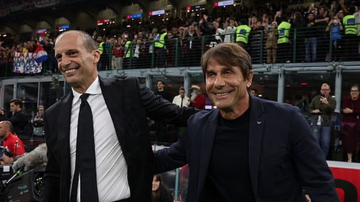 Conte-Allegri, scontro sui calendari. E il tecnico del Napoli provoca: “Lui non gioca molto quest’anno”