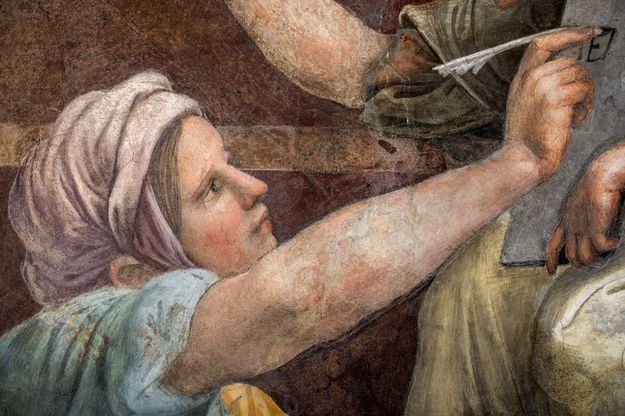 Le Sibille di Raffaello, le foto dell'affresco restaurato