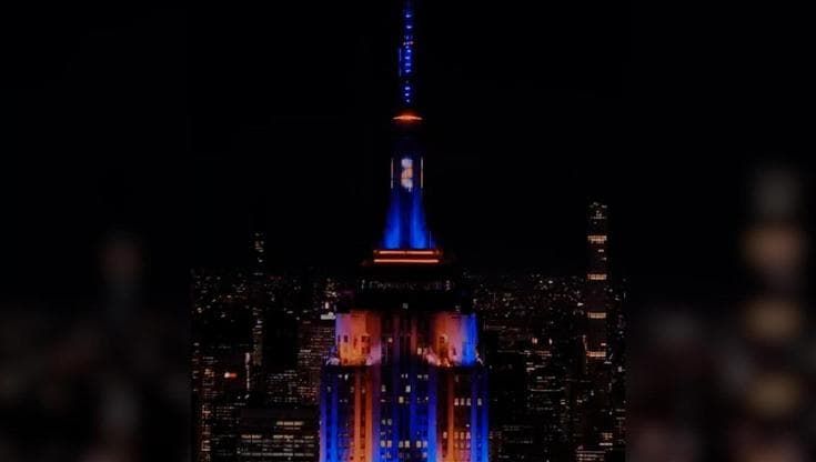 Basket, New York campione Nba: l'Empire State Building si illumina dei colori dei Knicks