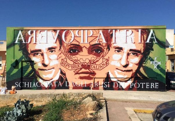 Battiato diventa un murales, firmato dall'artista di Parma Flavio Kampah