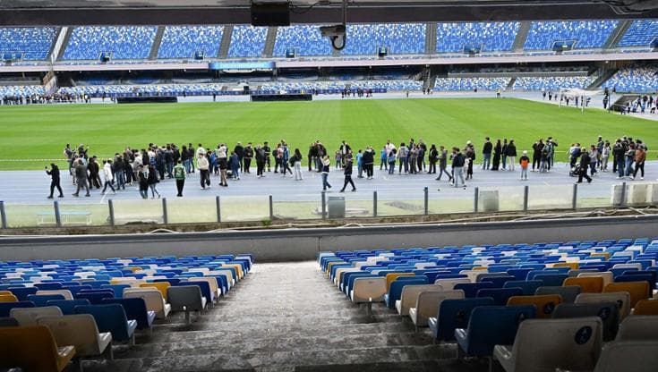 Giornate Fai, il trionfo dello stadio Maradona: quasi cinquemila in coda e oggi si replica