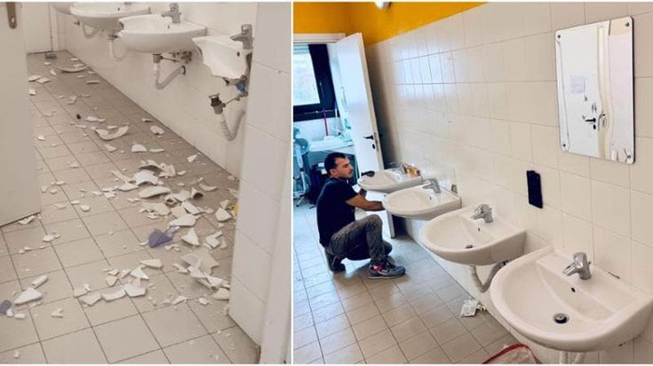 Scuola devastata a Rozzano, imprenditore egiziano ripara i danni: Magdy era cresciuto in comunità